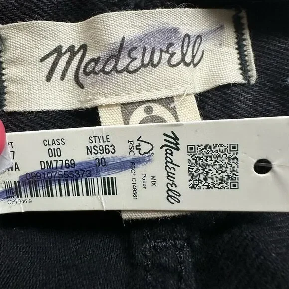 Madewell Charcoal Wide Leg Jeans - Picture 7 of 13